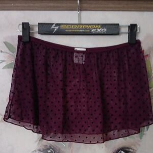 Body Wrappers Purple Polka Dot Dance Skirt